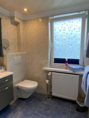 Ein Badezimmer in der Unterkunft Macke`s Ferienwohnungen