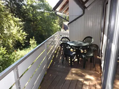 Ein Balkon oder eine Terrasse in der Unterkunft Residenz Bocksberg-Blick & St. Florian