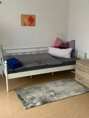 Ein Bett oder Betten in einem Zimmer der Unterkunft Monteurs Zimmer Noack