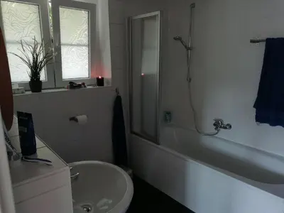 Ein Badezimmer in der Unterkunft Ferienwohnung Villa Großer Bleek