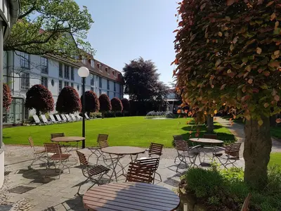 Ein Garten an der Unterkunft Hotel Villa Heine Wellness & Spa
