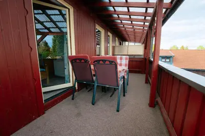Ein Balkon oder eine Terrasse in der Unterkunft Apartments Carmen-Braunlage