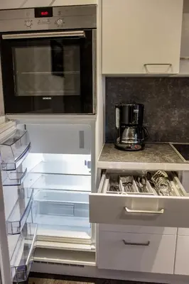 Küche/Küchenzeile in der Unterkunft Ferienwohnung 