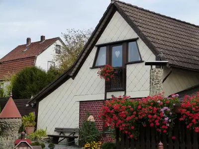 Das Gebäude in dem sich die Ferienwohnung befindet