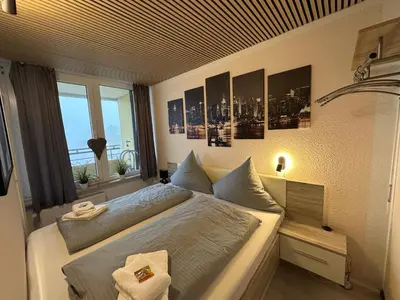 Ein Sitzbereich in der Unterkunft App 587 mit Schwimmbad und Sauna im Panoramic Hohegeiß Braunlage