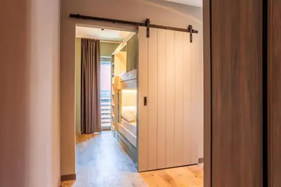 Ein Bett oder Betten in einem Zimmer der Unterkunft EchtZeit - Dein Hotelquartier
