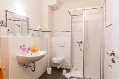 Ein Badezimmer in der Unterkunft Sporthotel Wernigerode