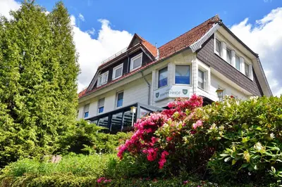 Ein Garten an der Unterkunft Hotel Wappenhof