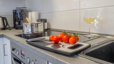 Küche/Küchenzeile in der Unterkunft City Apartment über Wernigerode
