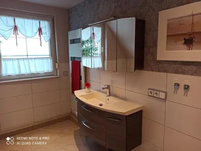 Ein Badezimmer in der Unterkunft Ferienwohnung 