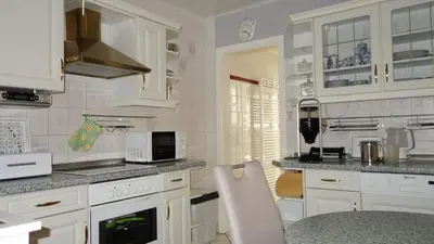 Küche/Küchenzeile in der Unterkunft Ferienwohnung Köhlert