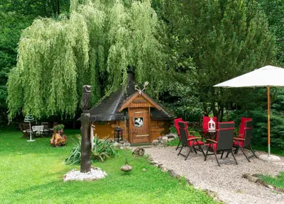 Ein Garten an der Unterkunft Apartments Am Kupferberg