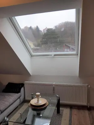 Ein Sitzbereich in der Unterkunft Moderne Ferienwohnung Salzbergstraße in Wernigerode
