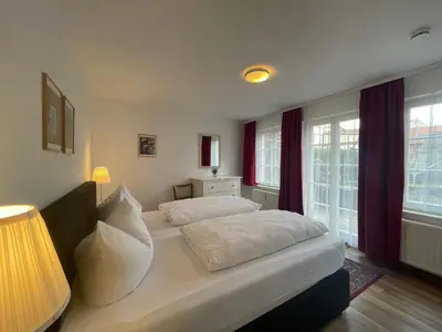 Ein Bett oder Betten in einem Zimmer der Unterkunft Apartment mit Terrasse No1