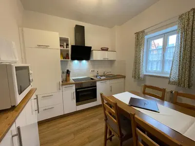 Küche/Küchenzeile in der Unterkunft Apartment mit Terrasse No3