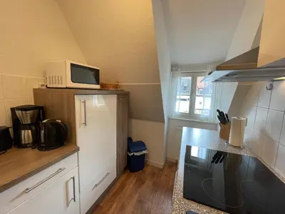 Küche/Küchenzeile in der Unterkunft Apartment mit Balkon No2