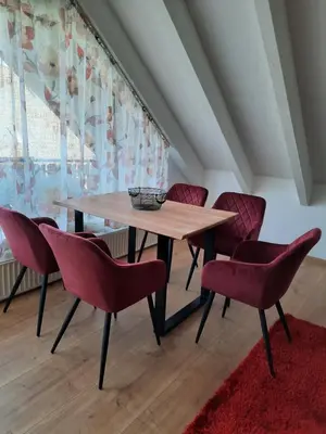 Ein Sitzbereich in der Unterkunft Ferienwohnung Bodehexe 2