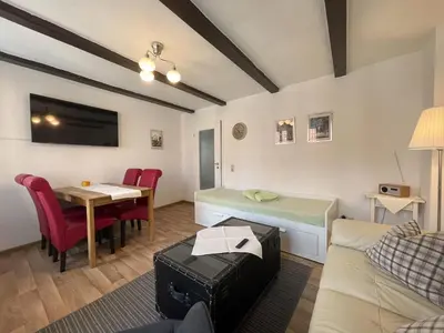 Ein Sitzbereich in der Unterkunft Apartment mit Dachterrasse No11