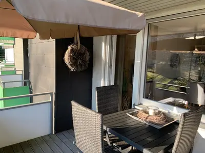 Ein Balkon oder eine Terrasse in der Unterkunft ferienapartment hahnenklee Apart 1