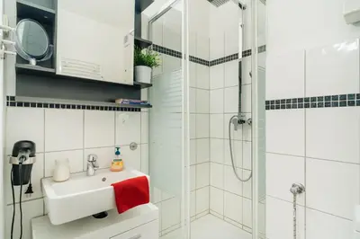 Ein Badezimmer in der Unterkunft Hexe III