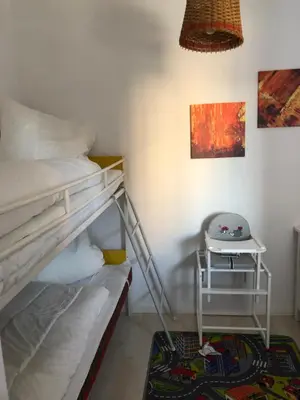 Ein Bett oder Betten in einem Zimmer der Unterkunft Harzer Oase