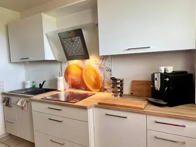 Küche/Küchenzeile in der Unterkunft Brockenblick
