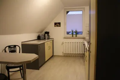 Küche/Küchenzeile in der Unterkunft Ferienwohnung im Harz