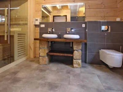 Ein Badezimmer in der Unterkunft Ferienhaus, Schierke
