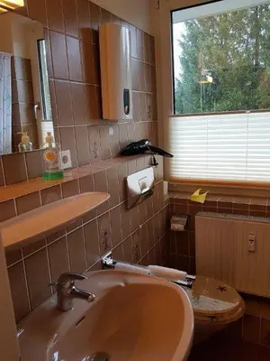 Ein Badezimmer in der Unterkunft Fewo Aurora