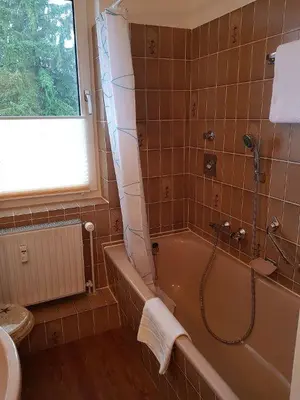 Ein Badezimmer in der Unterkunft Fewo Aurora