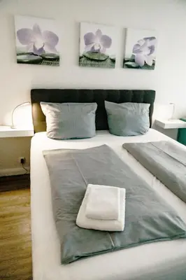 Ein Bett oder Betten in einem Zimmer der Unterkunft Haus am See HS 350