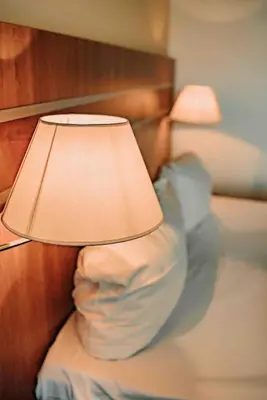 Ein Bett oder Betten in einem Zimmer der Unterkunft Haus am See HS 833