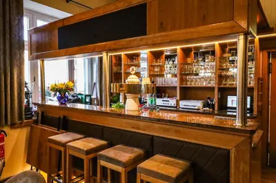 Lounge oder Bar in der Unterkunft Pension 