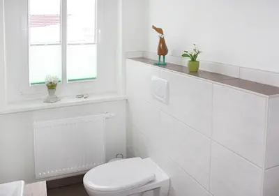Ein Badezimmer in der Unterkunft Ferienhaus Brockenbahnblick