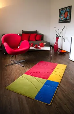 Ein Sitzbereich in der Unterkunft Ferienwohnung Christine