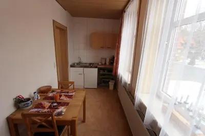 Küche/Küchenzeile in der Unterkunft Gästehaus Mea Vota