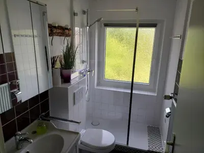 Ein Badezimmer in der Unterkunft Fewo BiBi