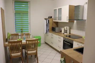 Küche/Küchenzeile in der Unterkunft Ferienwohnung Berthold WG 3