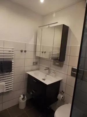 Ein Badezimmer in der Unterkunft Ferienwohnung Brunnenbach II