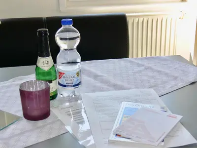 Getränke in der Unterkunft Ferienwohnung Sagenhaft