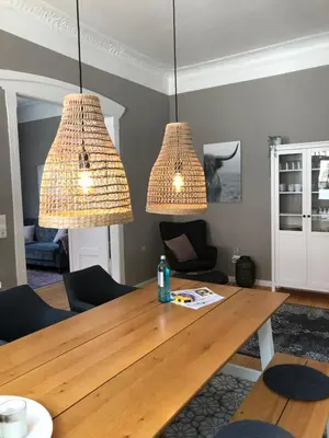 Grundriss der Unterkunft Villa Hanne mit Garten