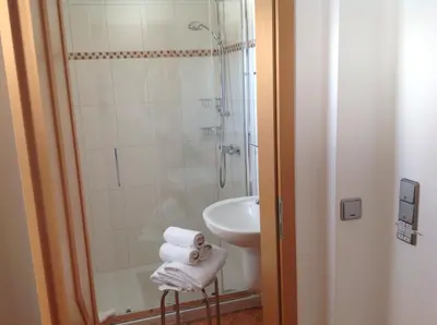 Ein Badezimmer in der Unterkunft Haus Kollwitzweg - Ferienwohnungen