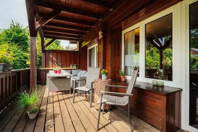 Ein Balkon oder eine Terrasse in der Unterkunft Feriendomizil Tippe