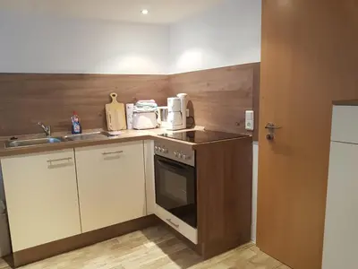 Küche/Küchenzeile in der Unterkunft Ferienhaus Am Graseberg