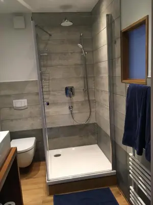 Ein Badezimmer in der Unterkunft Ferienwohnungen an der Blasiikirche