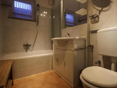 Ein Badezimmer in der Unterkunft Ferienwohnung Zauberhexe in Braunlage