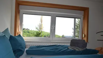 Ein Sitzbereich in der Unterkunft Glockenturmblick Finke