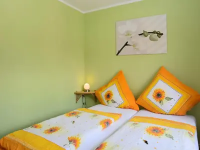 Ein Bett oder Betten in einem Zimmer der Unterkunft Entspannender Skiurlaub in Braunlage