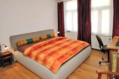 Ein Bett oder Betten in einem Zimmer der Unterkunft Ferienwohnungen im Harz