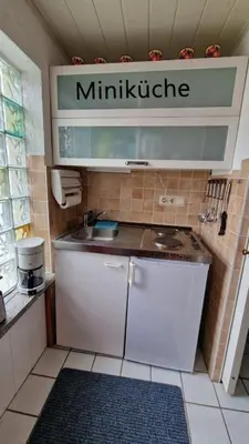 Küche/Küchenzeile in der Unterkunft Ferienhaus Gleesner